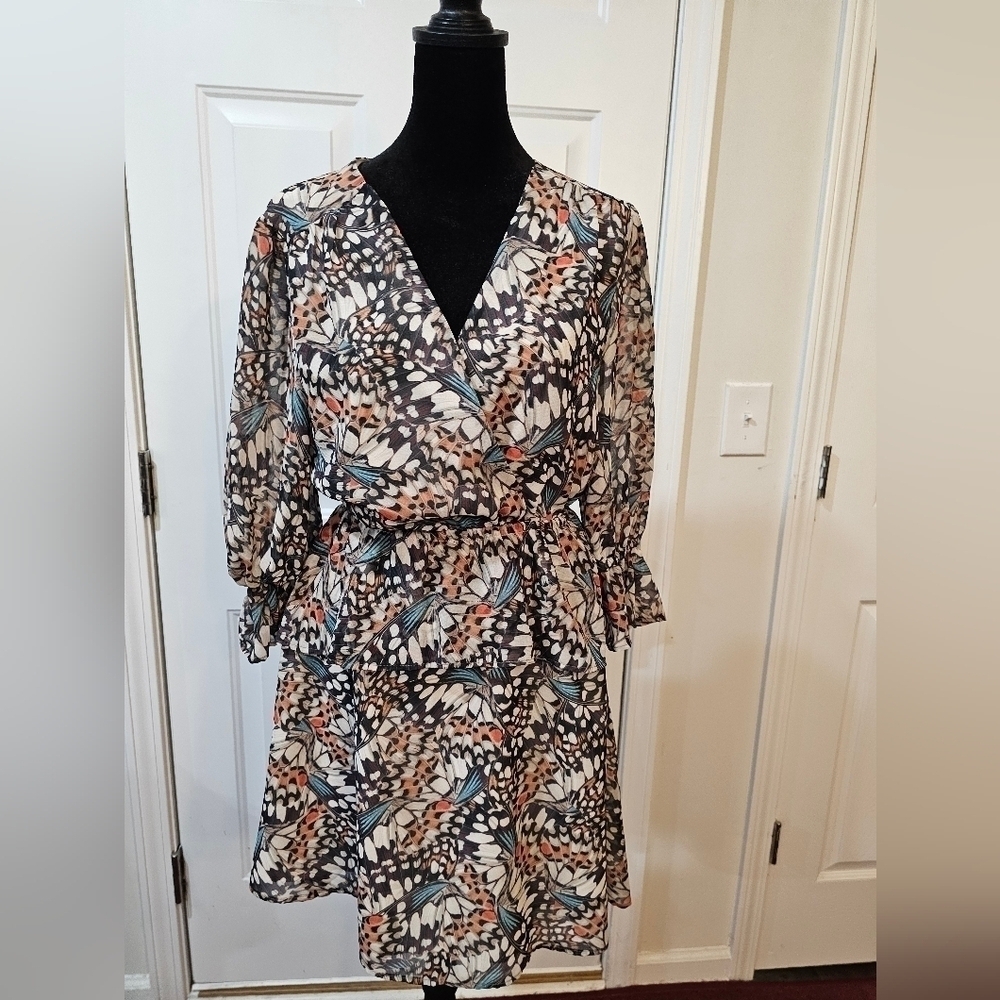 Hutch Anthropology Dress size XS wrap mini..